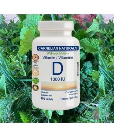 Vitamin D 1000 IU - Sunshine Vitamin for Healthy Immune and Glucose Management - No Preservatives No Artificial Colors or Flavours - Buy Online on GoSupps.com