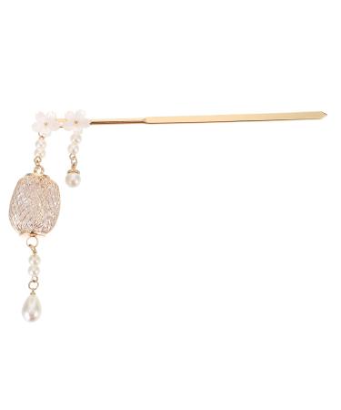 Mikinona Hairpin Ancient Hair Clip Pin Traditional Hair Pin Chinese Hair Bun Stick Chinese Tassel Hair Stick Pearl Flower Hair Pins Vintage Hair Chopsticks Accessories Modeling Bride