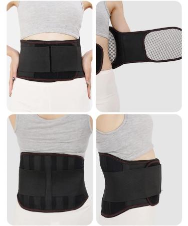 Self-Warming Lower Back Bandage for Pain Relief | Lumbar Support Belt for Men & Women | Ischias Scoliosis Herniated Disc - Black M - Buy Online on GoSupps.com