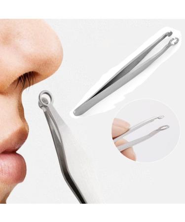 Buy Steel Round Head Nose Hair Trimming & Eyebrow Tweezers - Precision Beauty Tool for Easy Hair Removal | International Shipping Available - Buy Online on GoSupps.com