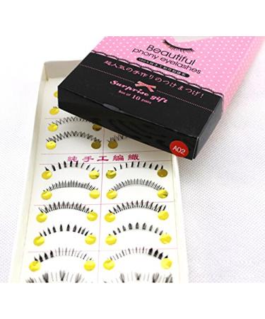 10 Pairs False Eyelashes - Lower Under Bottom Extensions in Various Styles | International Shipping Available - Buy Online on GoSupps.com
