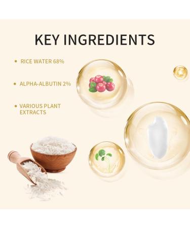 Rice + Alpha-Arbutin Glow Deep Serum - Hydrating Facial Serum for Dullness & Dark Spots 30ml | All Skin Types - Buy Online on GoSupps.com