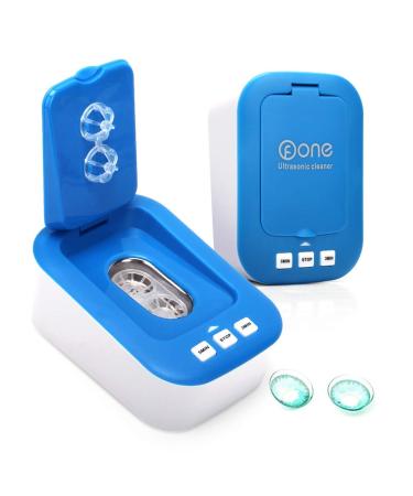 Contact Lens Cleaner, OFONE Ultrasonic Contact Lens Cleaner Case for Soft Hard RGP Lenses Portable Contact Lens Cleaning Machine for Travel (Blue) Azure