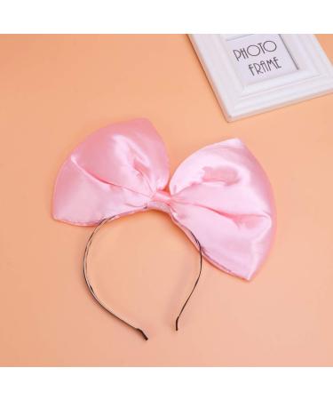 Lurrose Huge Bow Headband Large Bowknot Hairband Halloween and Christmas Party Hair Accessories for Woman Girl (Pink) - Buy Online on GoSupps.com