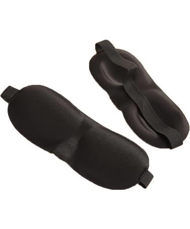 Sleep Mask 2 Pack - 100% Light Blocking Eye Masks for Sleep | Adjustable Blindfolds for Travel & Yoga | Comfortable & Pressure-Free Design - Buy Online on GoSupps.com