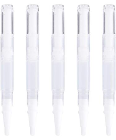 Lurrose 5pcs Empty Nail Oil Twist Pen Disposable Cosmetic Container Transparent Lip Gloss Brush Applicators Eyelash Growth Liquid Tube for Women Girls - Buy Online on GoSupps.com