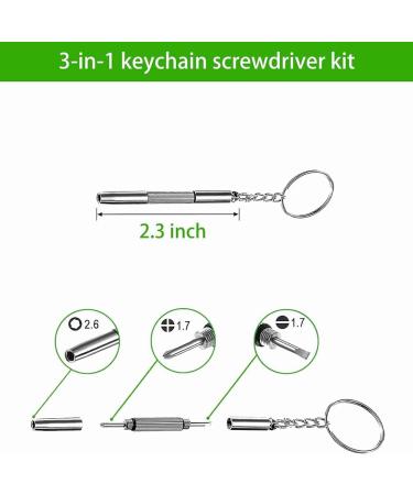 Dewedrt 5 in 1 Mini Screwdriver Glasses Screwdriver Magnetic Screwdriver Set for Watches Green - Buy Online on GoSupps.com