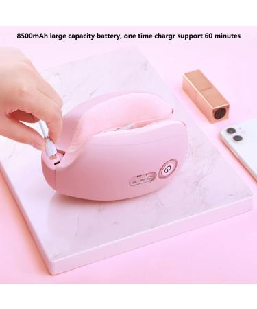 Abhi Electric Eye Massager with Heat & Vibration - Portable Relief for Eye Pollution & Circles - Foldable Pink Eye Care Device - Buy Online on GoSupps.com