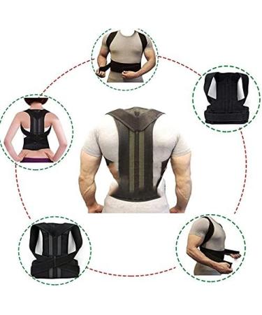 YMGSCC Posture Corrector for Men and Women Back Posture Brace Clavicle Support Stop Slouching and Hunching Adjustable Back Trainer(XL) X-Large B - Buy Online on GoSupps.com