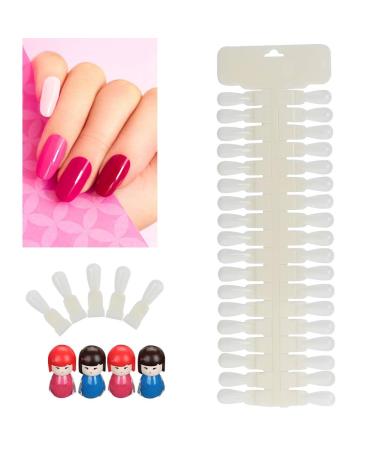 Nail Gel Display Cards - 36 Double-Sided Tips for Color Training & Display | Natural Color Nail Tip Cards - Buy Online on GoSupps.com