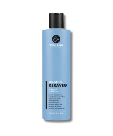 Dema SRL Organic vegetable keratin shampoo repairing and restructuring for damaged and brittle hair 250 ml