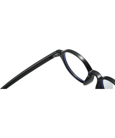 Buy Tech-Line-Direct Fashion Accessories: Stylish Small Oval Glasses for Men & Women - Retro 90s Black Frame + Clear Lens - Buy Online on GoSupps.com
