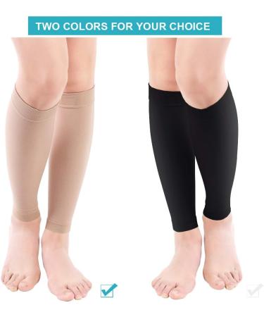 Yosoo Health Gear Calf Compression Sleeve | 20-30 mmHg Support Socks for Shin Splints & Varicose Veins - Pain Relief for Men & Women - Buy Online on GoSupps.com