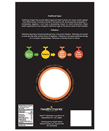 Health Mania 100% Pure Trehalose - 20 oz (1.25 lb) | Premium Quality Natural Sugar Substitute | International Shipping Available - Buy Online on GoSupps.com