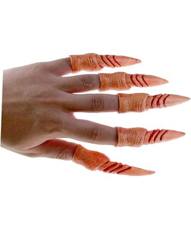 ibasenice 2 Sets Halloween Zombie Halloween Witch Sext Halloween Costumes Halloween Clothing Decor Fake Nails Fake Party Nails Spooky Nails Make up Nail Set Ghost Finger Cots Props - Buy Online on GoSupps.com