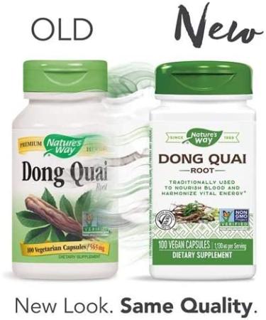 Nature's Way Dong Quai 1130mg per Serving - 100 Capsules x 2 (Pack of 2) - Buy Online on GoSupps.com