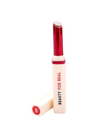 Beauty For Real Lip Revival Essential Hydration Serum Lipstick Neutral Light - Lightweight & Hydrating - Contains Hyaluronic Acid Mango Butter and Nourishing Plant Oils