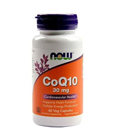 Now Foods CoQ10 30 mg 60 Veg Capsules