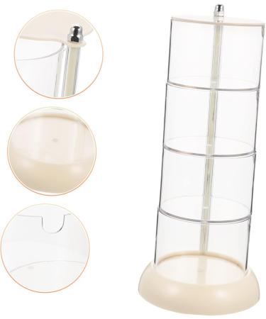 minkissy Powder Puff Storage Box Cotton Pads Container Cotton Pad Holder Rotatable Cosmetic Storage Rack Rotatable Jewelry Organizer Rotating White Sponge Eggs Plastic Travel Shelf - Buy Online on GoSupps.com