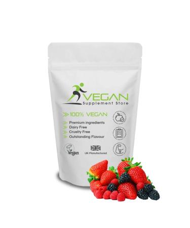 Vegan Pre-Workout Powder | 300g (30 Servings) | Plant Based Ingredients Including Caffeine Taurine & Guarana | Refreshing Red Fruits
