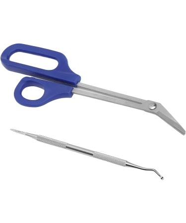 Long Handled Toenail Scissors Set with Ergonomic Design Comfort Handle for Easy Nail Trimming - Buy Online on GoSupps.com