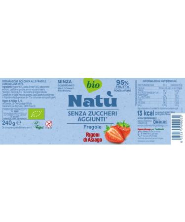  Italian Gourmet E.R. Rigoni di Asiago Nat Fragole Organic Strawberry Jam without Added Sugar 240g + Tomato Pulp Italian Gourmet Tomato Pulp 400g Box - Buy Online on GoSupps.com