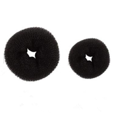 Careforyou hair-dutt for children for girls ballet donut form hair knot ring-shaped formative sponge 2 pieces small and medium-sized black - Buy Online on GoSupps.com