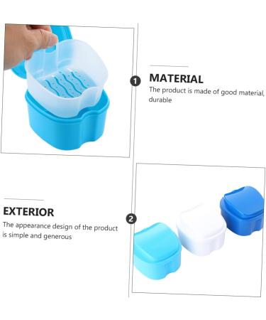 Coheali Travel Container for Prosthesis - 3-Part Storage Box for Artificial Teeth | Durable & Portable Fake Tooth Holder Case - Buy Online on GoSupps.com