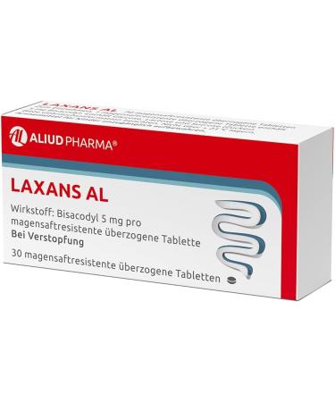 Aliud Pharma Laxans AL - 30 Tablets | Effective Bisacodyl Laxative for Constipation Relief - Fast Shipping Worldwide - Buy Online on GoSupps.com