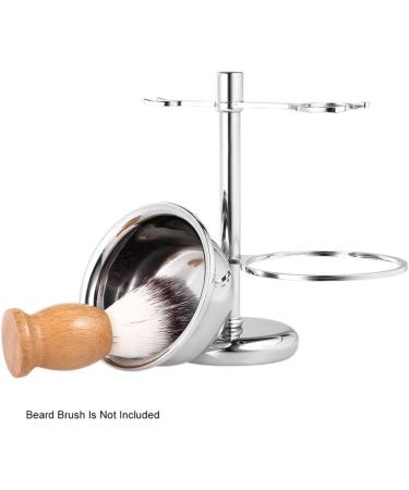 NSNT Exquisit Men's Shaving Brush Set - 15cm Silver Zinc Alloy Holder Universal Soap Shell for Salon & Hotel Use - Buy Online on GoSupps.com