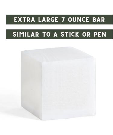Natural Solid Laundry Stain Remover Soap Bar - Eco-Friendly Vegan Hand-Made in USA Plastic Free - Extra Large 7-7.5 oz Cube - Buy Online on GoSupps.com