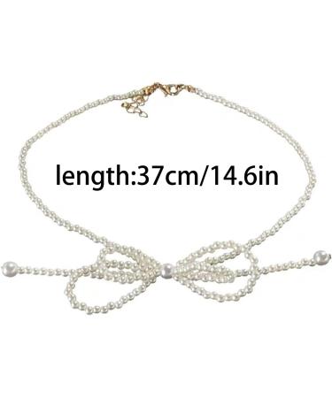 Oralgos Elegant Loop Trailer Necklace - Stylish Pearl Collarbone Chain Gift for Women & Girls - Buy Online on GoSupps.com