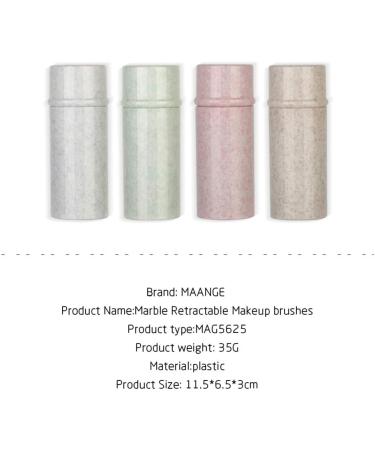 Retractable Makeup Brush Travel Kabuki Makeup Powder Brush for Foundation Blush Bronzer Buffing Flawless Powder Cosmetics Portable Face Blush Brush with Cover (blue) - Buy Online on GoSupps.com