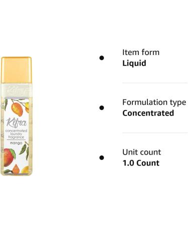 KIFRA Mango Concentrated Laundry Fragrance 200ml - Long-lasting Scent for 80 Washes - Buy Online on GoSupps.com
