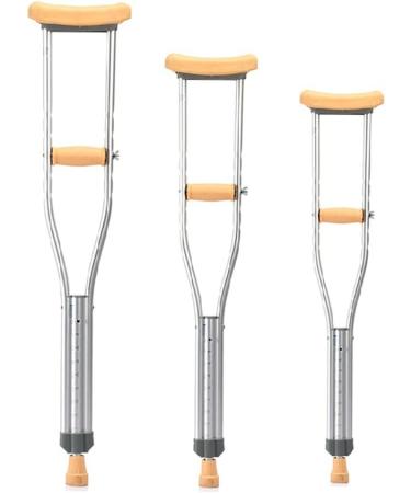 LINYUES Crutches for Adults Underarm Handicapped Crutches/Canes for Disabled Persons with Free Retractable Aluminum Walkers Adjustable Range 90-150 Cm Great for Travel or Work Dubbel -2 - Buy Online on GoSupps.com