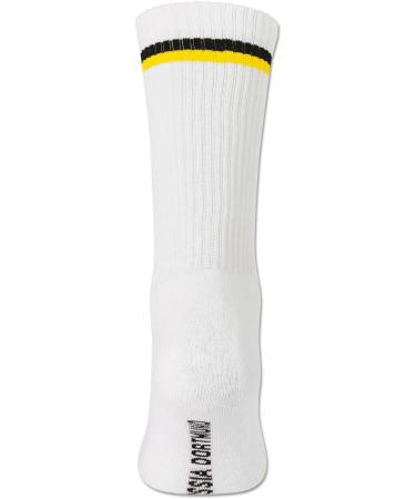Borussia Dortmund Unisex BVB Tennissocken (2er Pack) - Gr ßen 43-46 in Weiß | Internationale Lieferung verf gbar - Buy Online on GoSupps.com