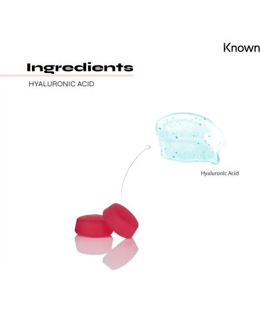 Known Nutrition Vegan Hyaluronic Acid Gummies - Skin Hydration Support - Mixed Berry Flavor - 60 Gummies x 100mg - Pack of 1 - Buy Online on GoSupps.com