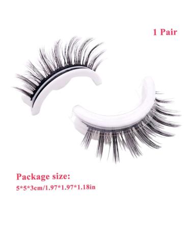 Self Adhesive Waterproof Thick False Eyelashes - Reusable Long Fluffy Lashes | 1 Pair - Buy Online on GoSupps.com
