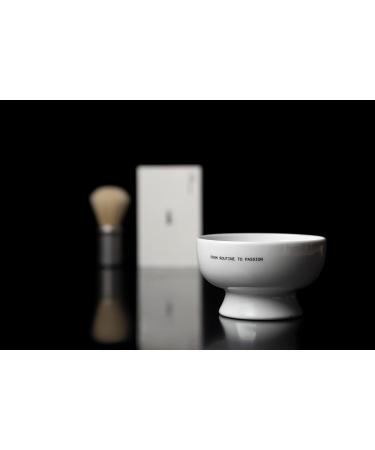 Tatara Porcelain Shaving Soap Bowl - Ergonomic White | 100% Made in Portugal | Easy Lather with Interior Dimples | International Shipping Available - Buy Online on GoSupps.com