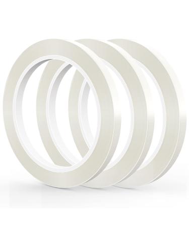 GLAMFIELDS 3 Rolls 1/4 60Yd Floral Tapes Clear Floral Tape White Floral Tape for Bouquet Stem Wrap  Waterproof Florist Tape for Flower Arrangements Supplies Craft Corsages Wedding 60 Yd/Roll Clear 3 Roll
