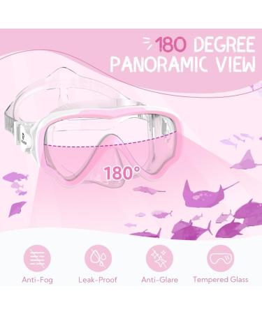 Rioroo Kids Diving Goggles & Snorkel Mask - 180 HD Panoramic View for Ages 4-14 - Buy Online on GoSupps.com