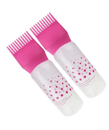 Frcolor 2-Piece Root Care Comb & Applicator Bottle for Hair Dye | Essential Hair Coloring Tools in Rosa - Perfect for Scalp Treatment - Buy Online on GoSupps.com
