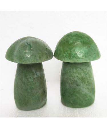 Saturey Natural Green Serpentine Quartz Mushroom Hsiuyen Jade Crystal Buttom Mushroom Healing 1pcs Suitable for Home - Buy Online on GoSupps.com