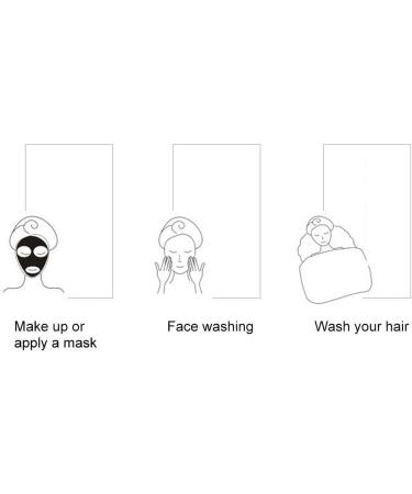 Filfeel Hair Drying Cap - Super Absorbent Coral Fleece Quick-Drying Make-Up Hat for Swimming - Pink (9.4in x 10.2in) - Buy Online on GoSupps.com