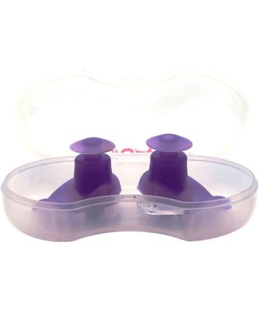 KONA81 Waterproof Ear Plugs with Storage Case - Chlorine-Proof, Soft & Lightweight - Purple - Adults, Men, Women, Children - Buy Online on GoSupps.com