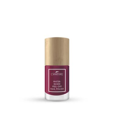 LaNature water-based nail polish - Dark velvety red - VEGAN - Waterbased Peel-Off Nail Polish - Red Rose 10 ml