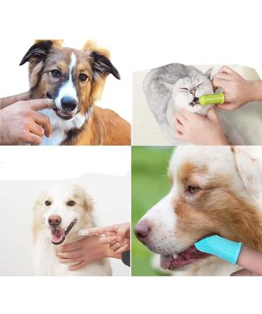 Luntskt 14-Piece Dog Toothbrush Set | Triple & Double-Headed Brushes | Finger Toothbrushes for Optimal Pet Dental Care - Buy Online on GoSupps.com