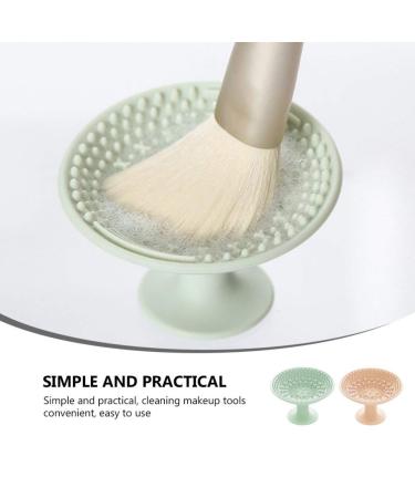 Beaupretty 2Pcs Silicone Makeup Brush Mat - Portable Cosmetic Brush Pad for Easy Cleaning | International Shipping Available - Buy Online on GoSupps.com