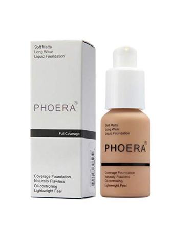 FREEORR 2Pcs Matte Full Coverage Liquid Foundation - Long Lasting Waterproof Concealer Cream - 107 Honey-30ml - Buy Online on GoSupps.com