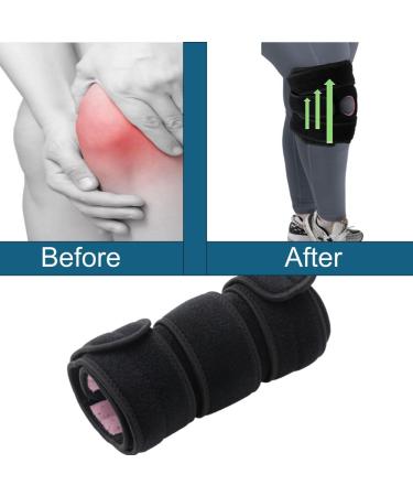 Buy King Mills Plus Size Knee Brace | Adjustable XL XXL Knee Sleeve for Pain Relief & Arthritis - Black & Pink - Perfect for Men & Women - Buy Online on GoSupps.com